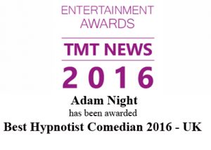 Best Hypnotist 2016 award